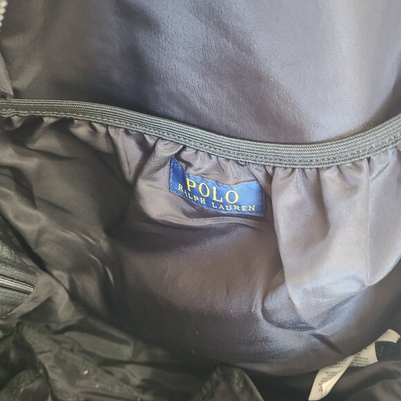 Polo Ralph Lauren Light Weight Canvas Backpack Navy Polo Logo Shield Patch - Picture 11 of 12